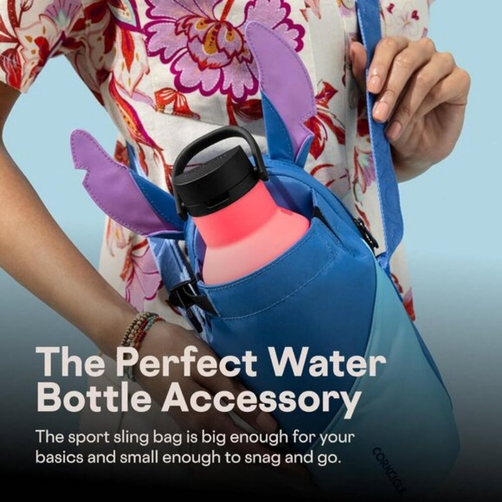 ⚡Corkcicle Stitch Crossbody Tumblers Water Bottle Adjustable Strap Sling Bag - Picture 7 of 8